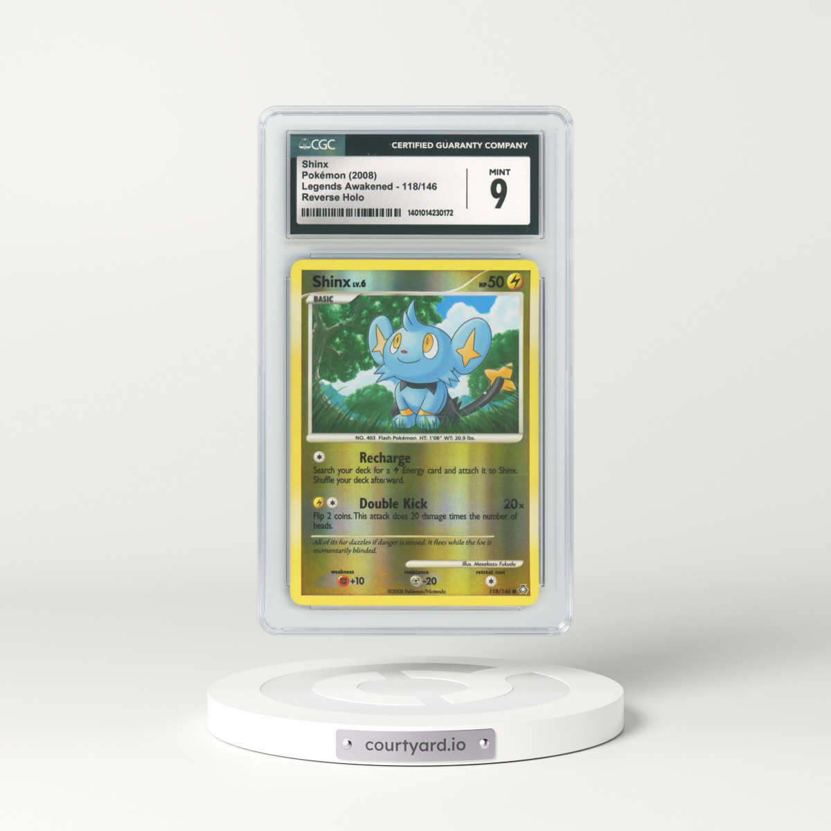 2008 Legends Awakened #118 Shinx - Holo (CGC 9 MINT)