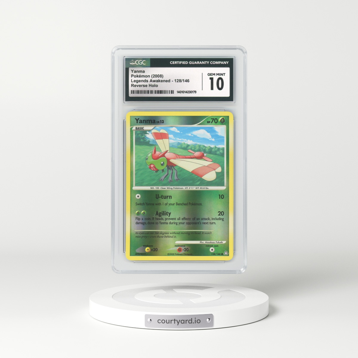 2008 Legends Awakened #128 Yanma - Holo (CGC 10 GEM MINT)