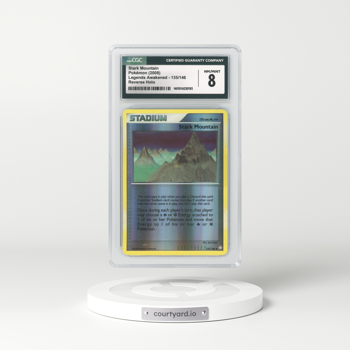 2008 Legends Awakened #135 Stark Mountain - Holo (CGC 8 NM-MT)