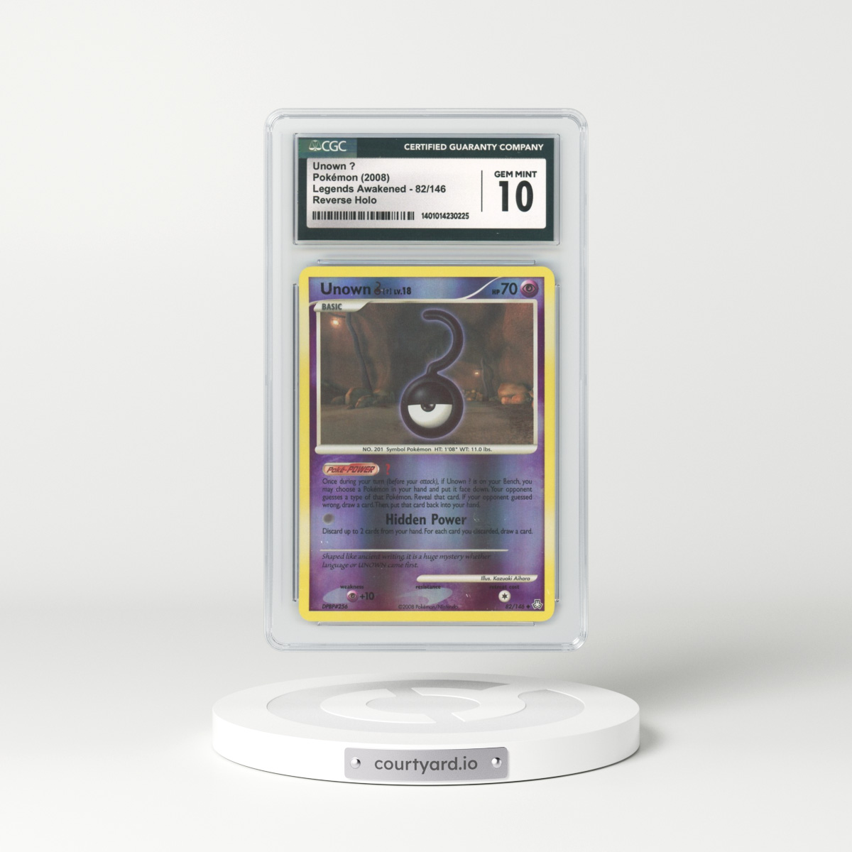 2008 Legends Awakened #82 Unown ? - Holo (CGC 10 GEM MINT)