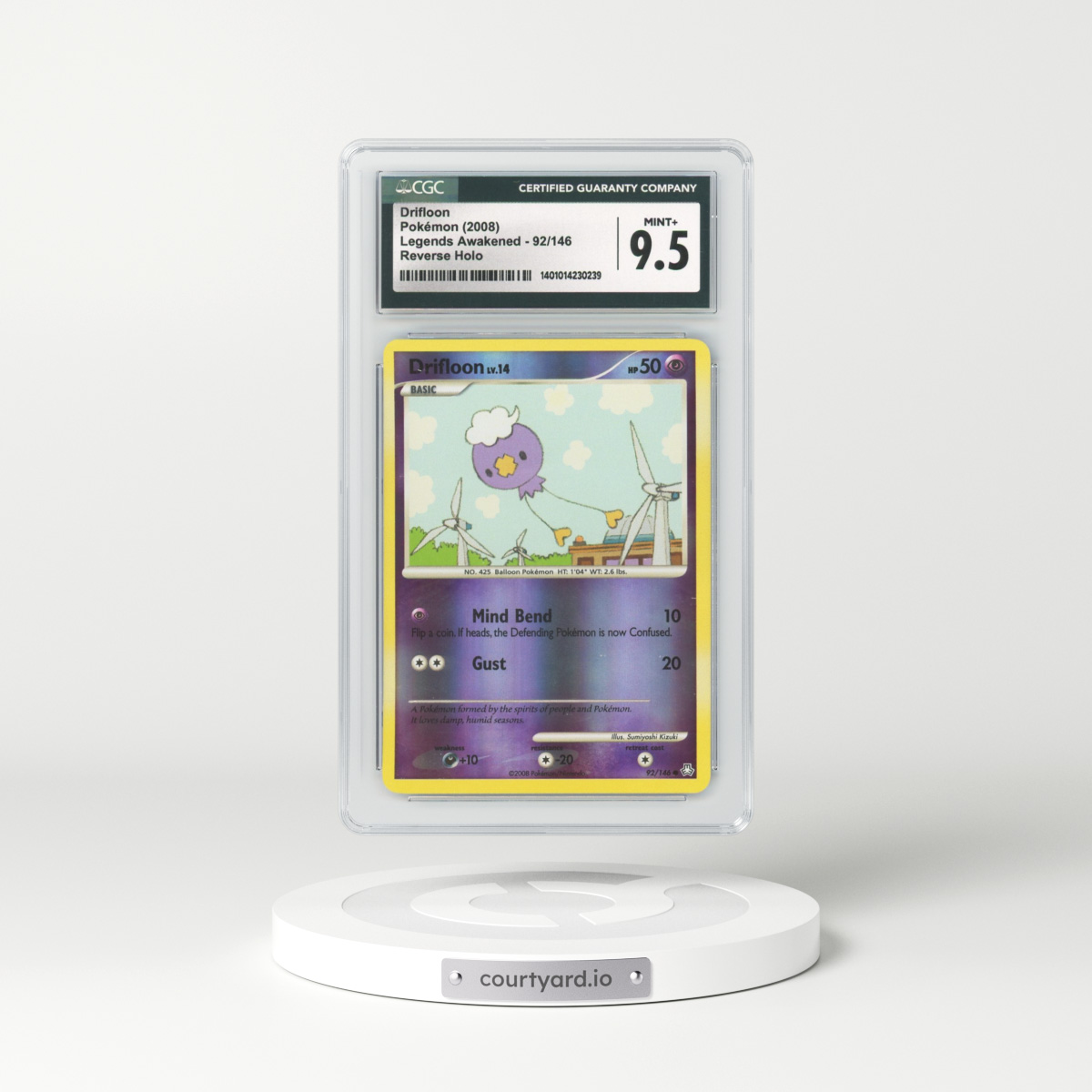 2008 Legends Awakened #92 Drifloon - Holo (CGC 9.5 MINT+)