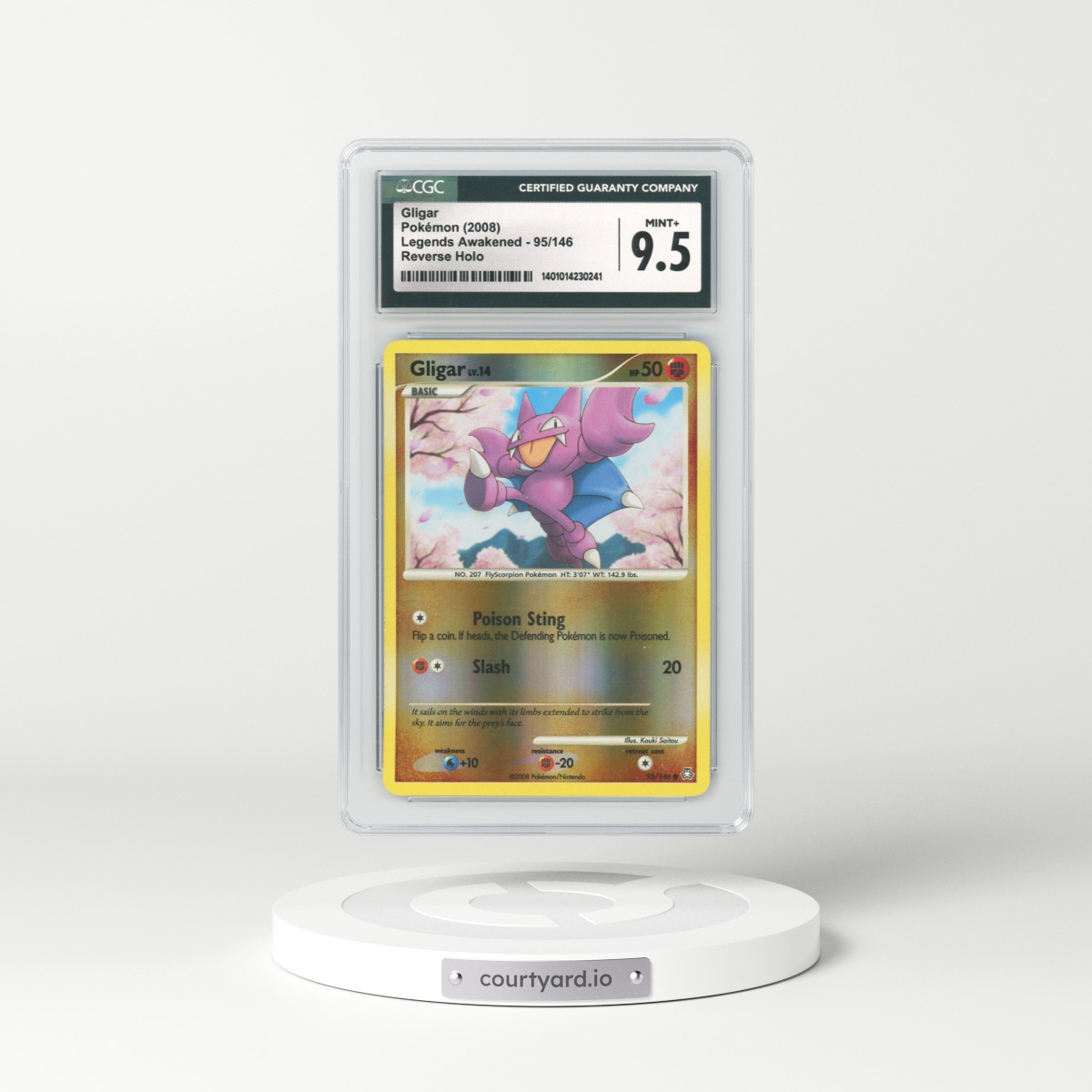 2008 Legends Awakened #95 Gligar - Holo (CGC 9.5 MINT+)