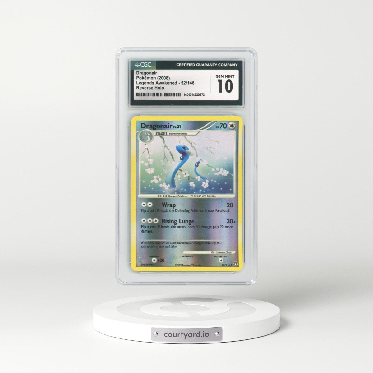 2008 Legends Awakened #52 Dragonair - Holo (CGC 10 GEM MINT)