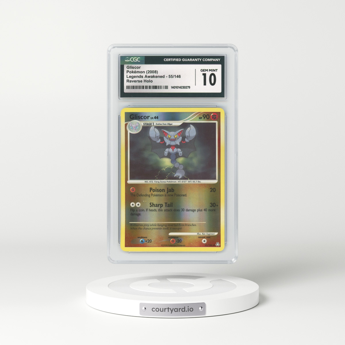 2008 Legends Awakened #55 Gliscor - Holo (CGC 10 GEM MINT)