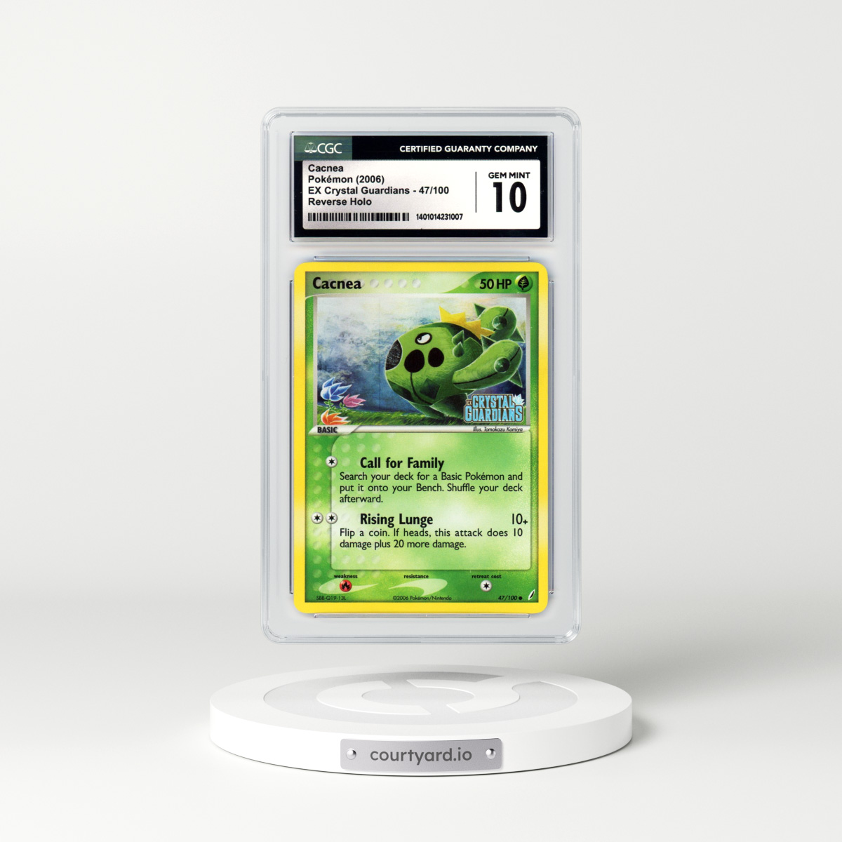 2006 EX Crystal Guardians #47 Cacnea - Holo (CGC 10 GEM MINT)
