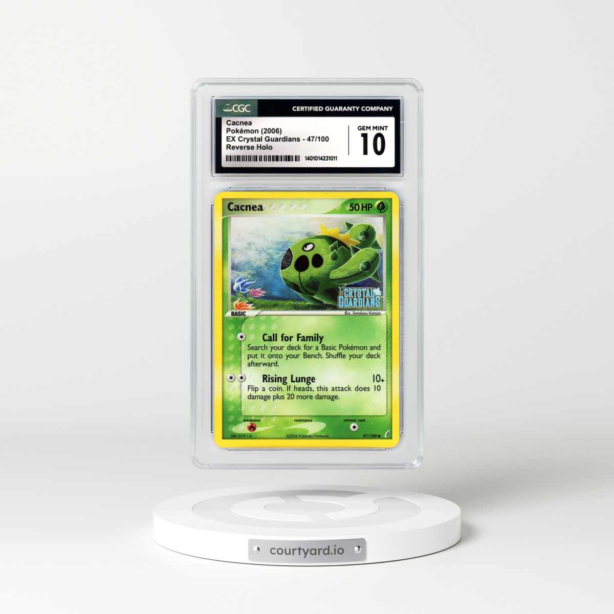 2006 EX Crystal Guardians #47 Cacnea - Holo (CGC 10 GEM MINT)