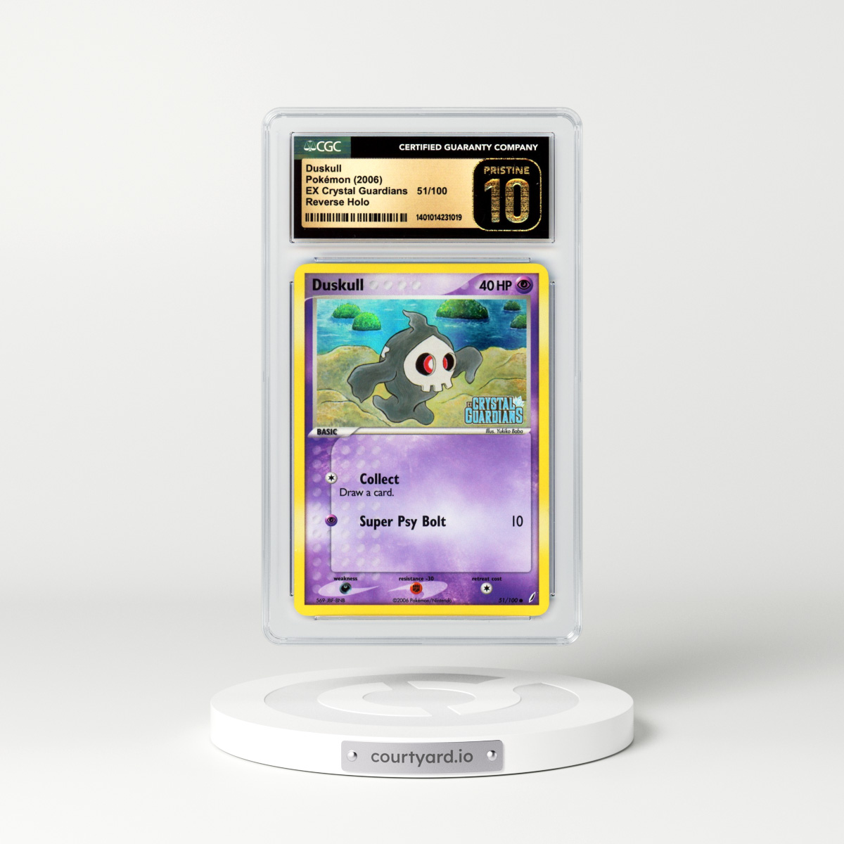 2006 EX Crystal Guardians #51 Duskull - Holo (CGC 10 PRISTINE)