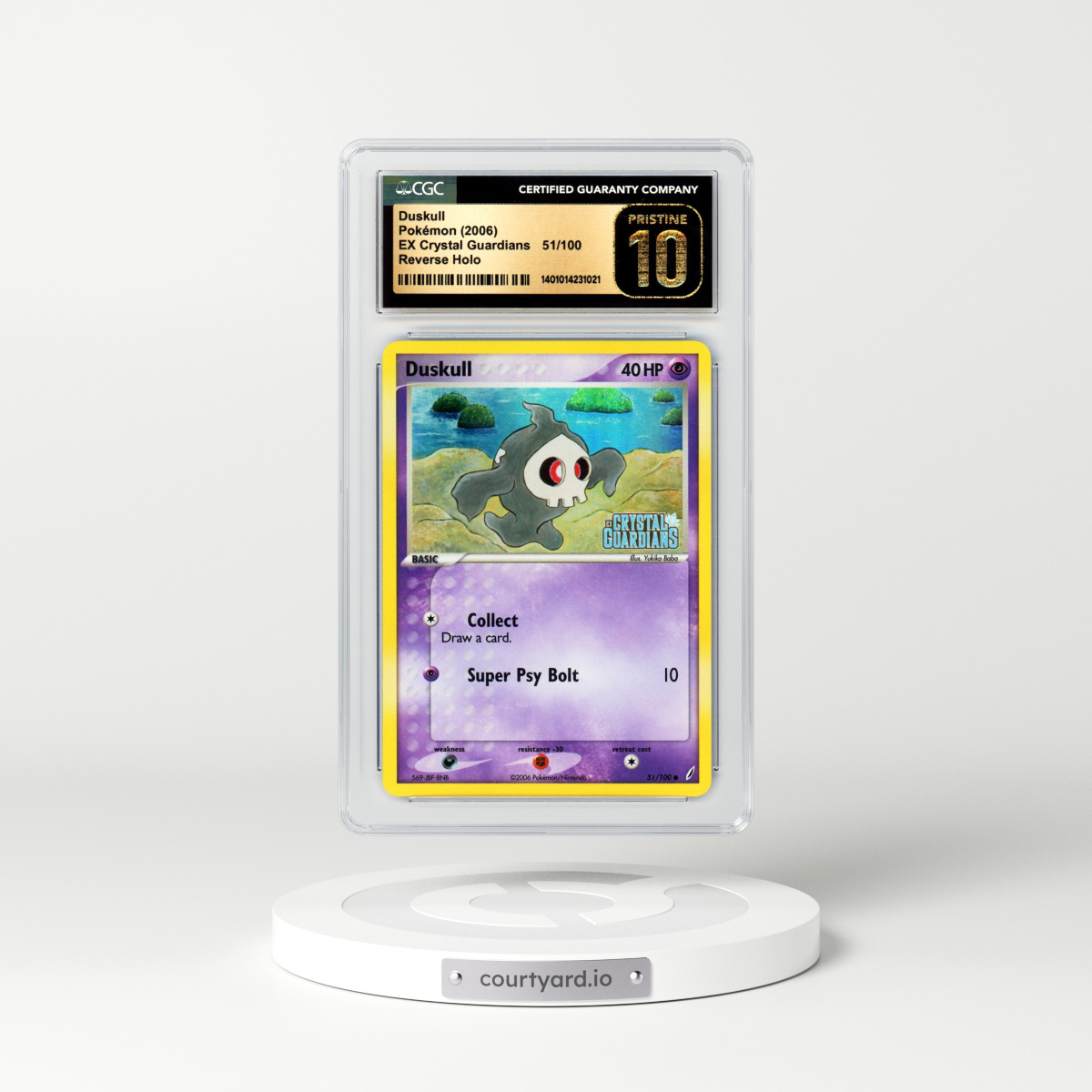 2006 EX Crystal Guardians #51 Duskull - Holo (CGC 10 PRISTINE)