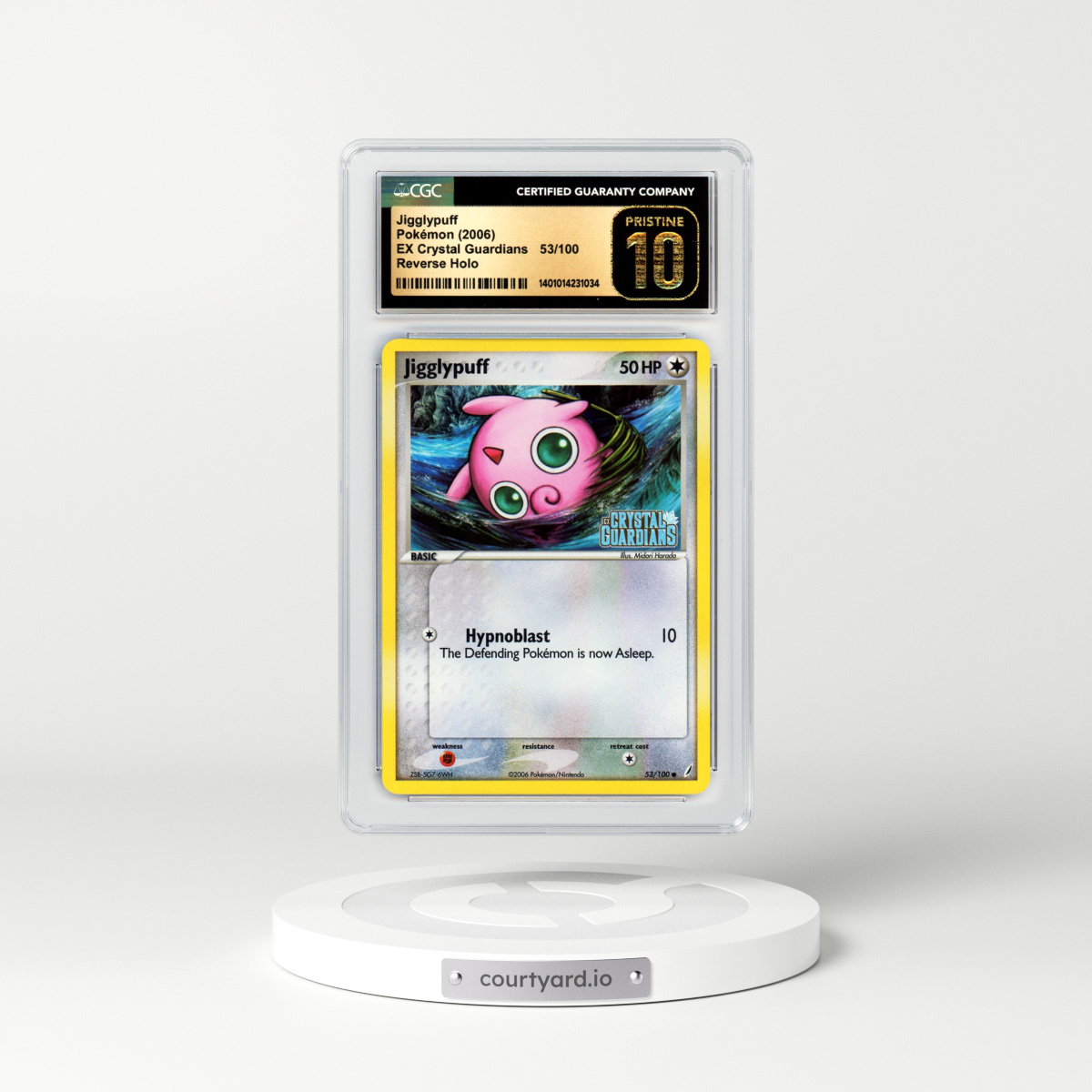 2006 EX Crystal Guardians #53 Jigglypuff - Holo (CGC 10 PRISTINE)