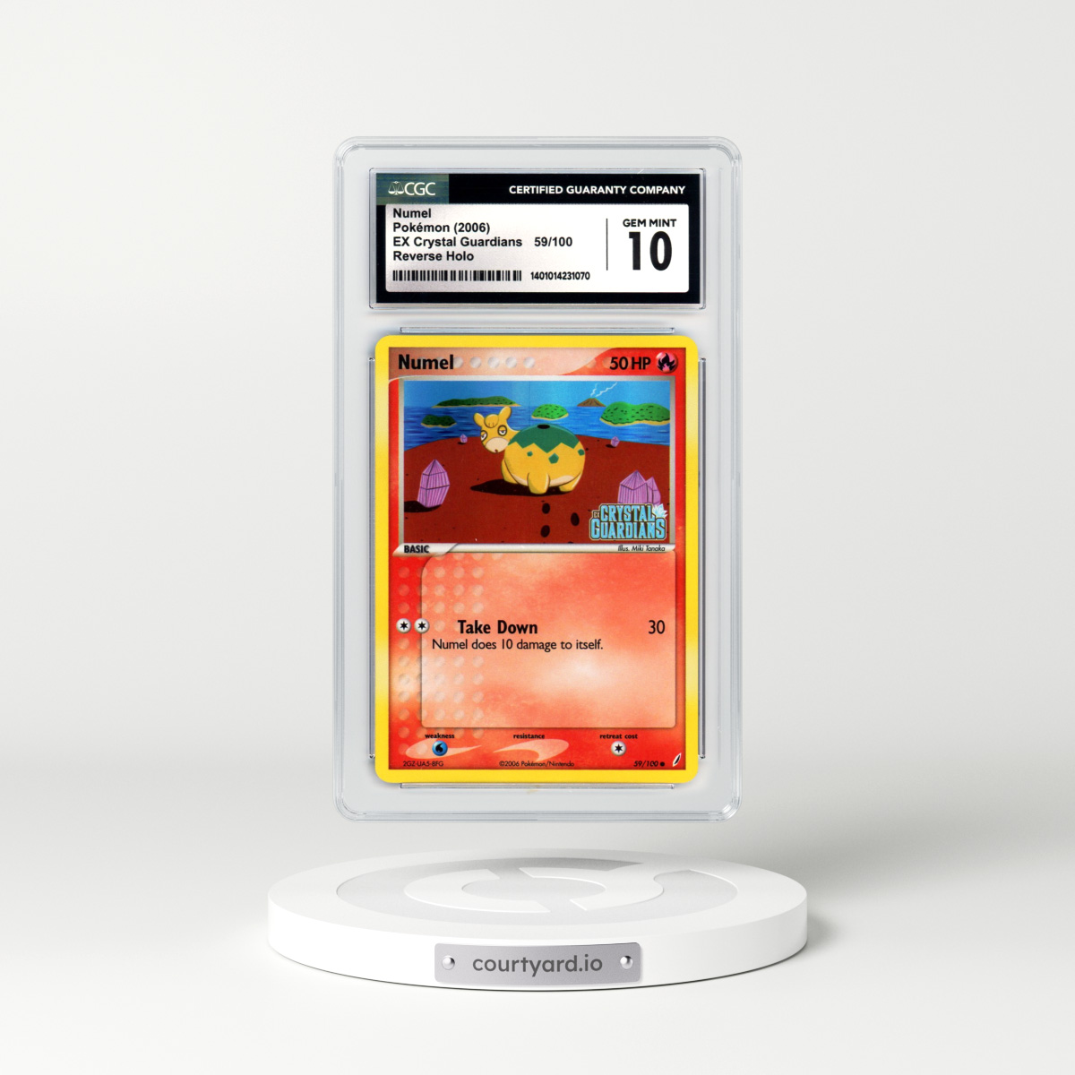 2006 EX Crystal Guardians #59 Numel - Holo (CGC 10 GEM MINT)