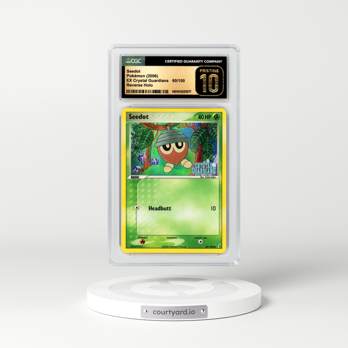 2006 EX Crystal Guardians #60 Seedot - Holo (CGC 10 PRISTINE)