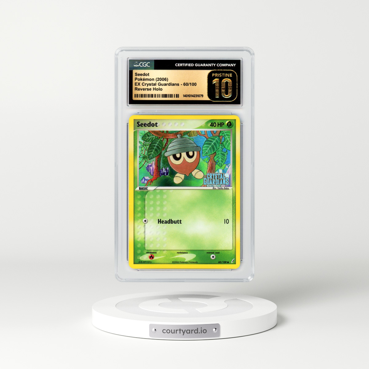 2006 EX Crystal Guardians #60 Seedot - Holo (CGC 10 PRISTINE)