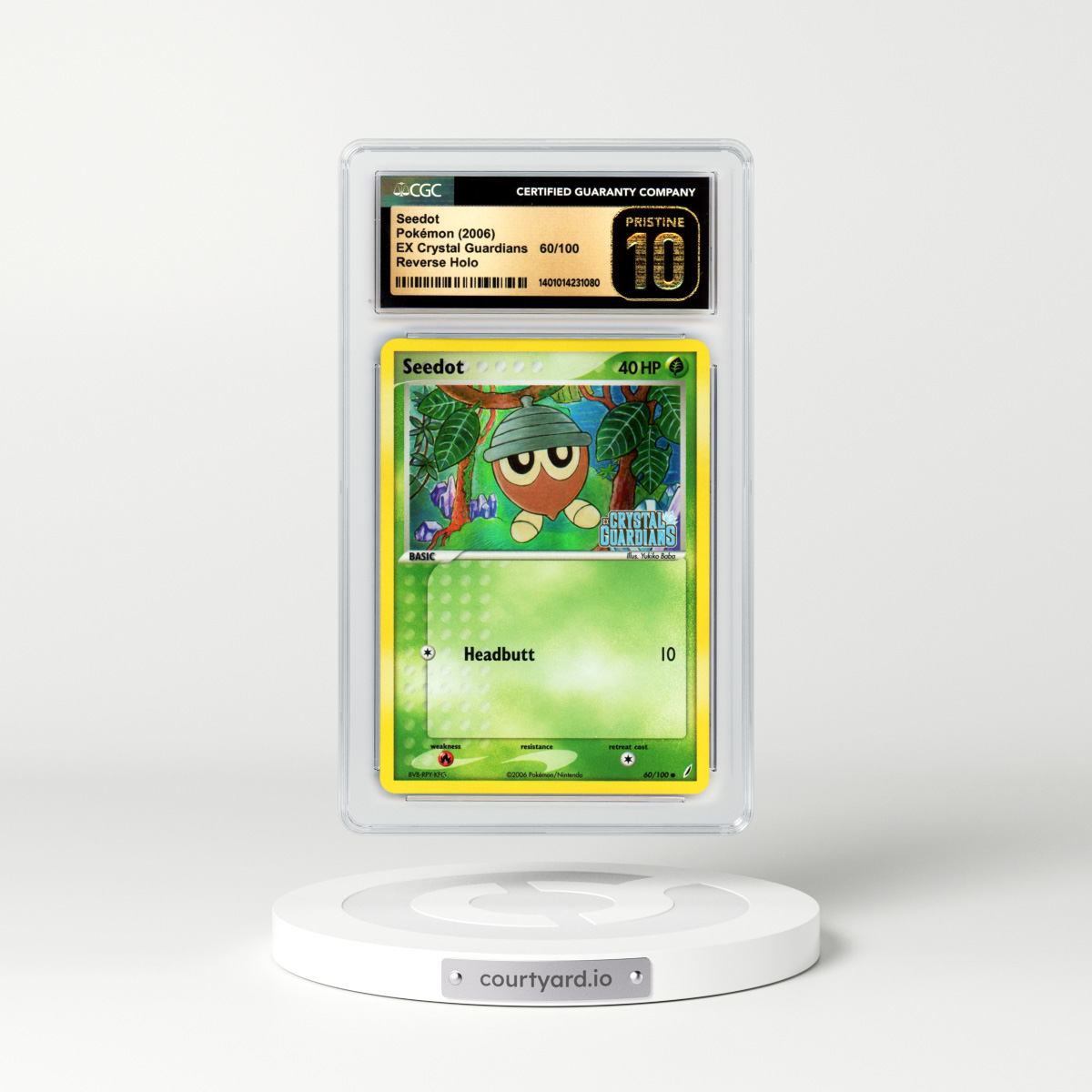 2006 EX Crystal Guardians #60 Seedot - Holo (CGC 10 PRISTINE)