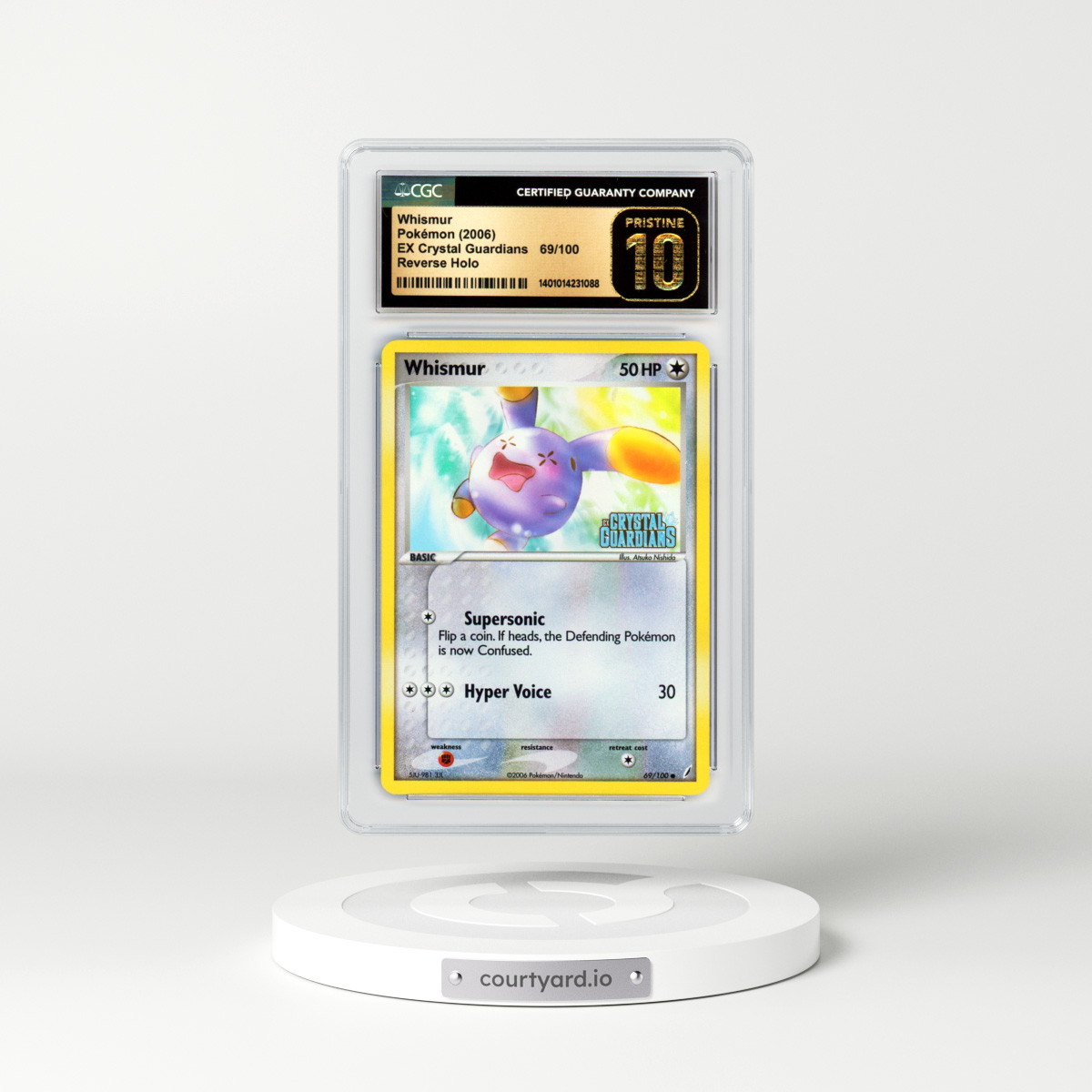 2006 EX Crystal Guardians #69 Whismur - Holo (CGC 10 PRISTINE)