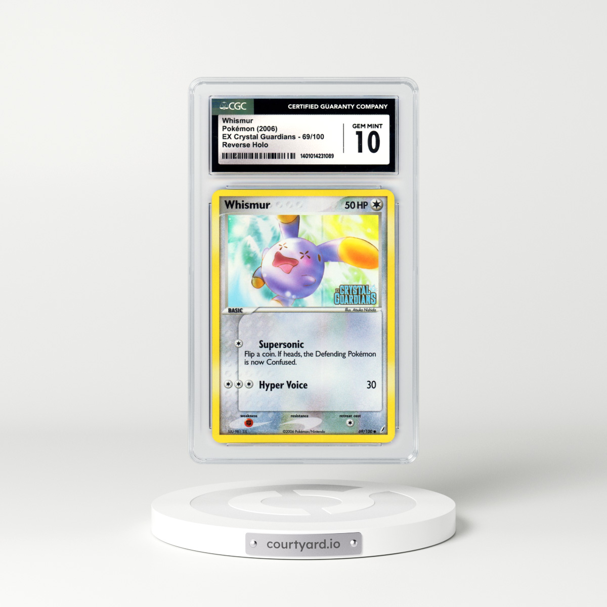 2006 EX Crystal Guardians #69 Whismur - Holo (CGC 10 GEM MINT)