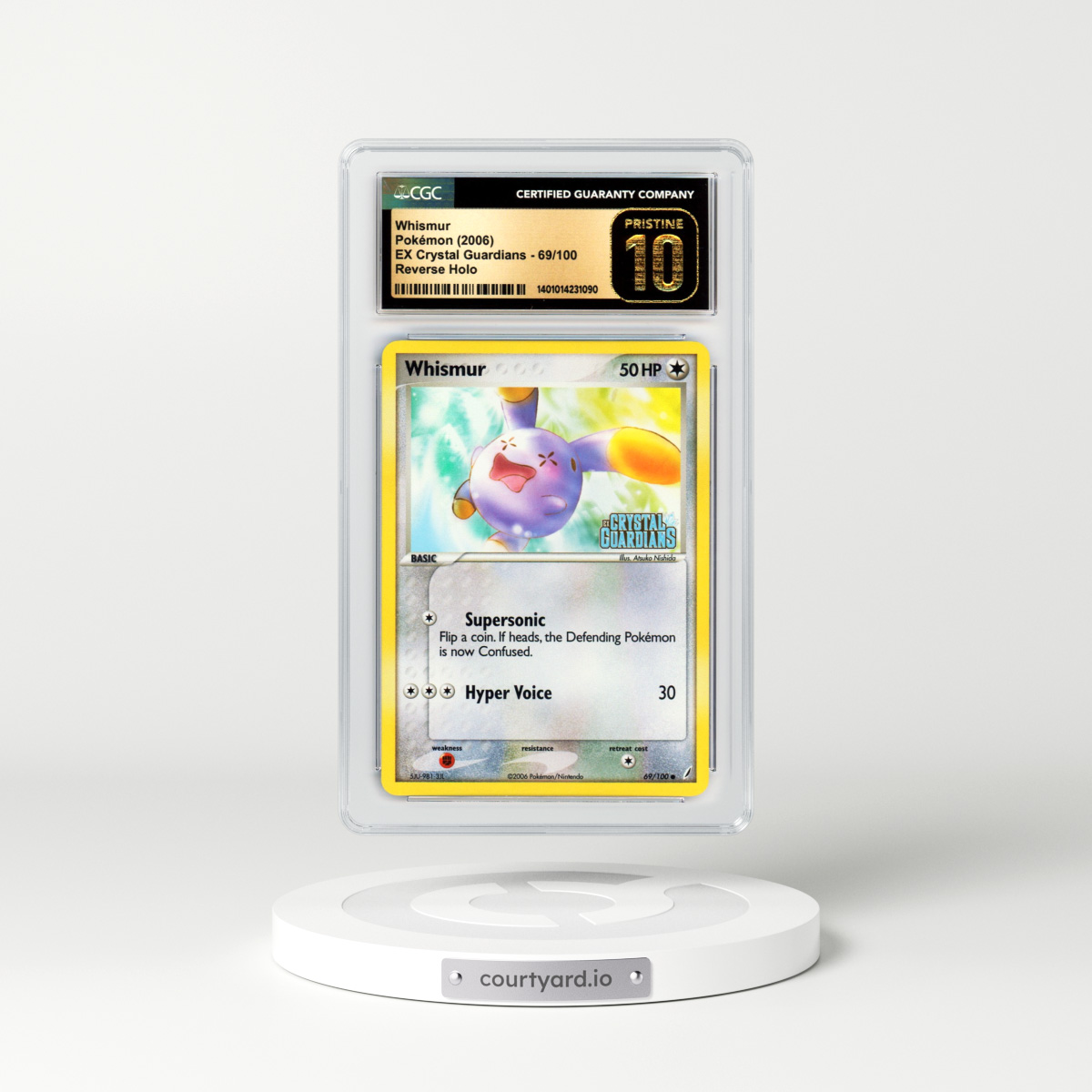 2006 EX Crystal Guardians #69 Whismur - Holo (CGC 10 PRISTINE)