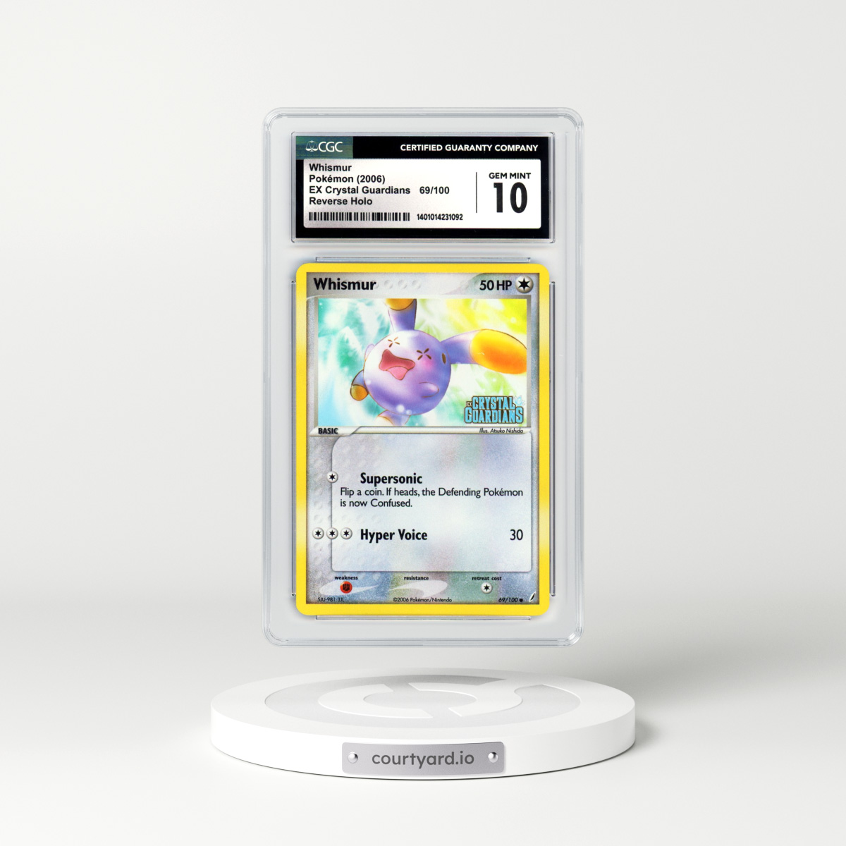 2006 EX Crystal Guardians #69 Whismur - Holo (CGC 10 GEM MINT)