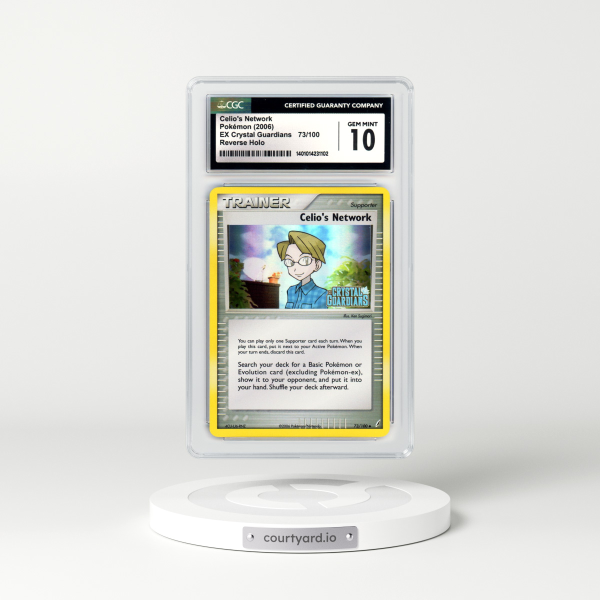 2006 EX Crystal Guardians #73 Celio's Network - Holo (CGC 10 GEM MINT)
