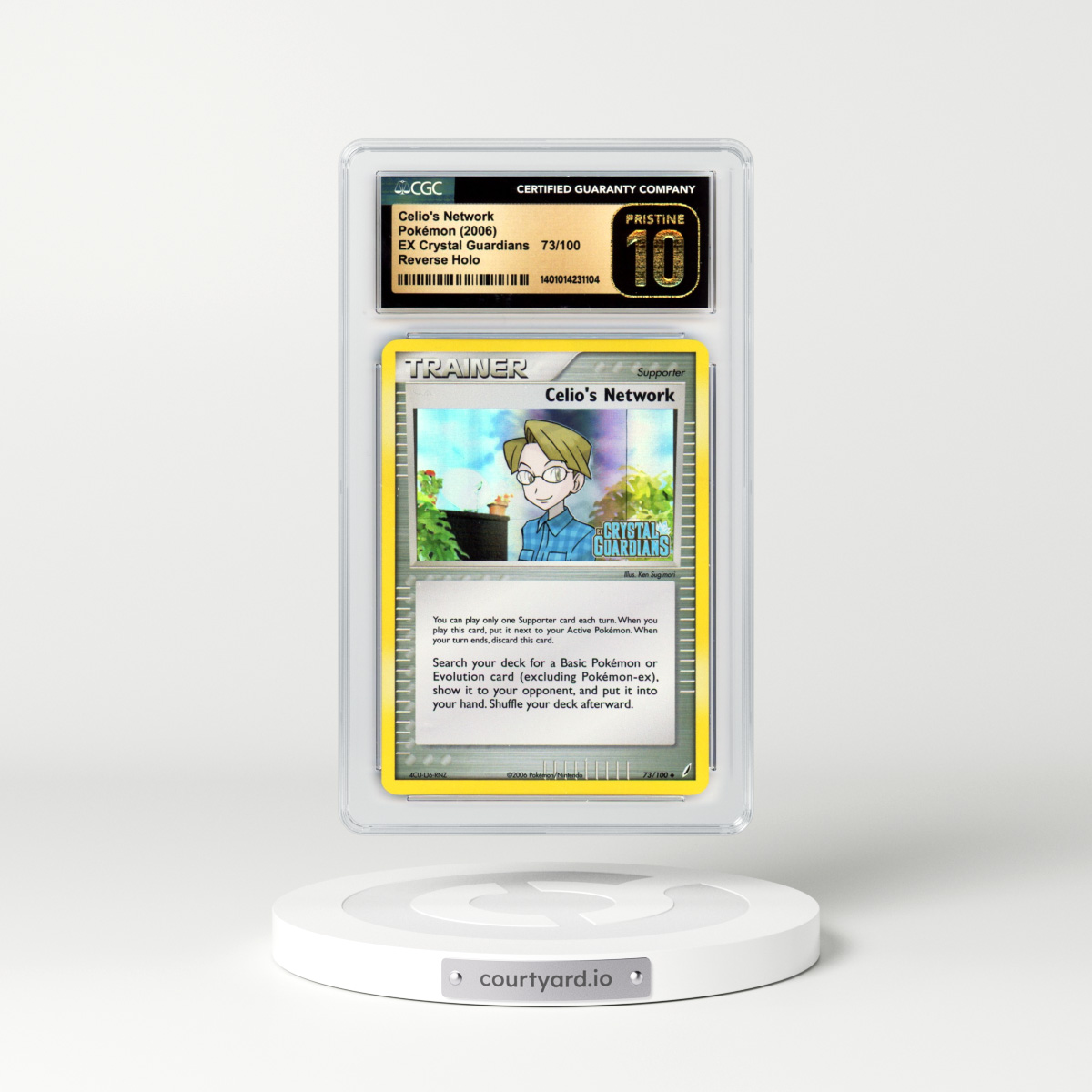 2006 EX Crystal Guardians #73 Celio's Network - Holo (CGC 10 PRISTINE)