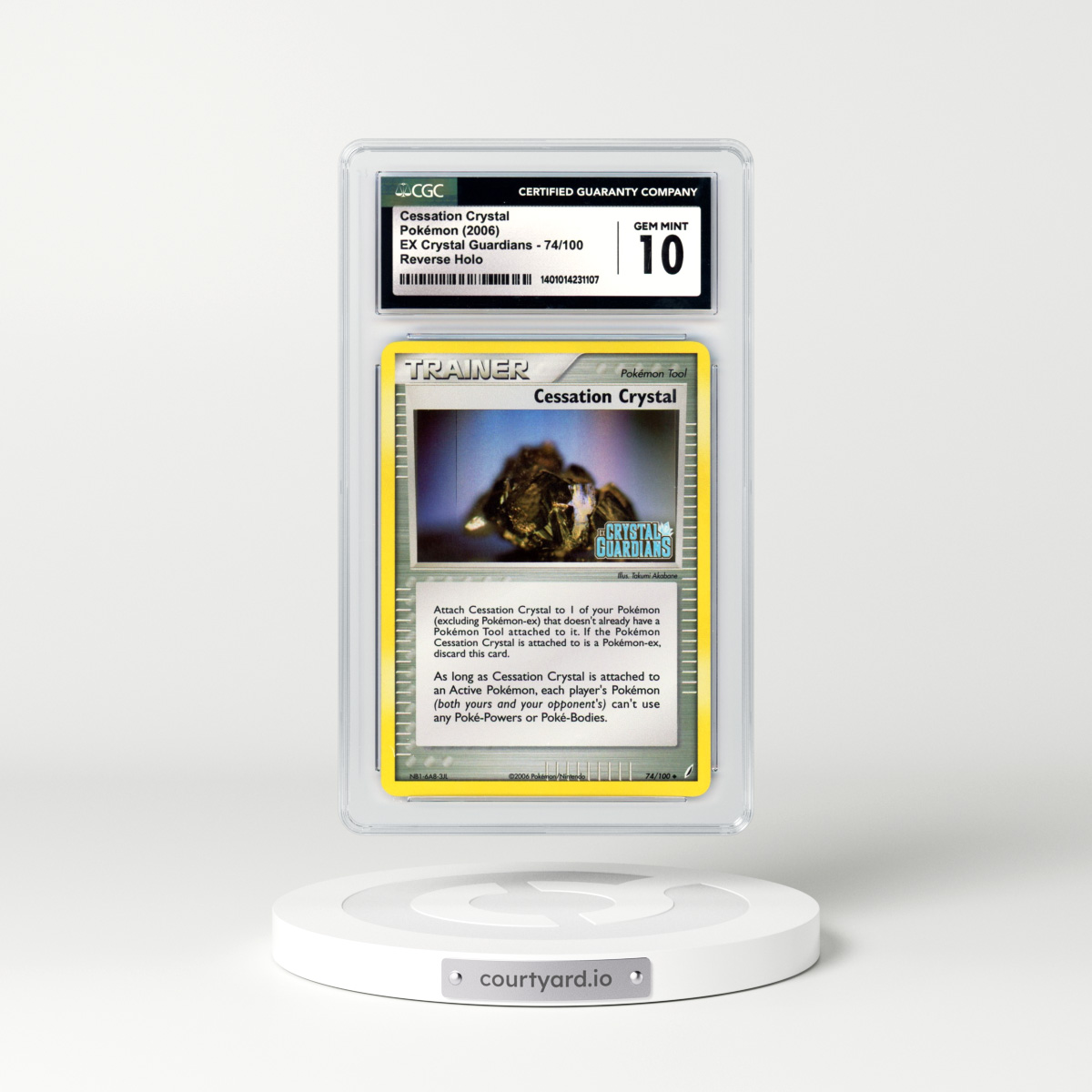 2006 EX Crystal Guardians #74 Cessation Crystal - Holo (CGC 10 GEM MINT)