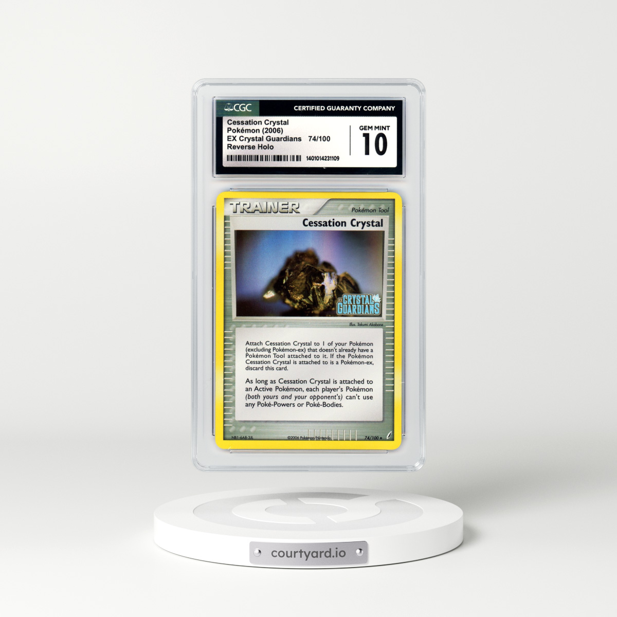 2006 EX Crystal Guardians #74 Cessation Crystal - Holo (CGC 10 GEM MINT)