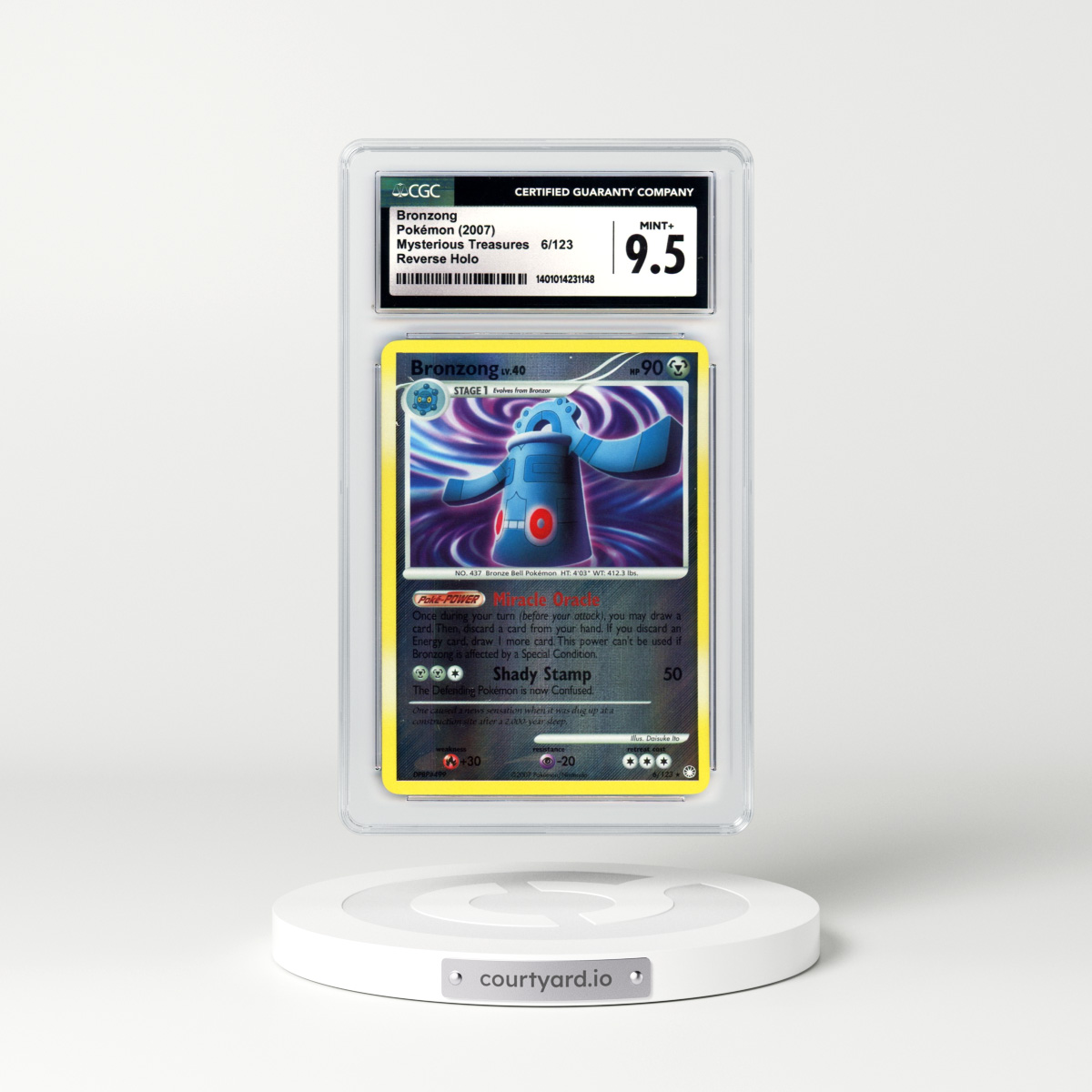 2007 Mysterious Treasures #6 Bronzong - Holo (CGC 9.5 MINT+)