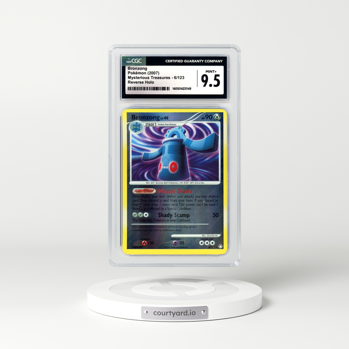 2007 Mysterious Treasures #6 Bronzong - Holo (CGC 9.5 MINT+)