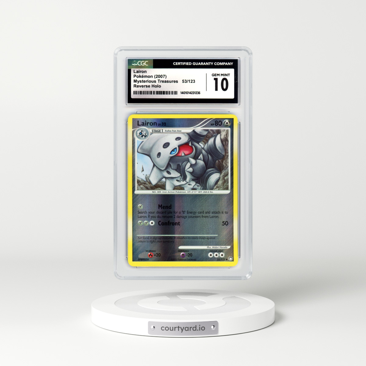 2007 Mysterious Treasures #53 Lairon - Holo (CGC 10 GEM MINT)