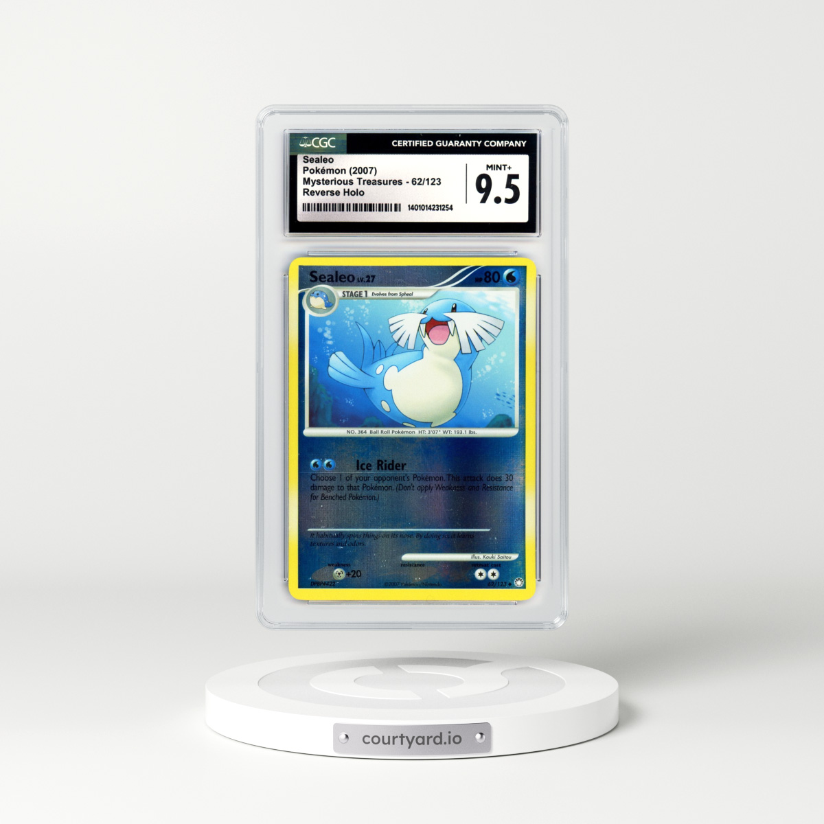2007 Mysterious Treasures #62 Sealeo - Holo (CGC 9.5 MINT+)
