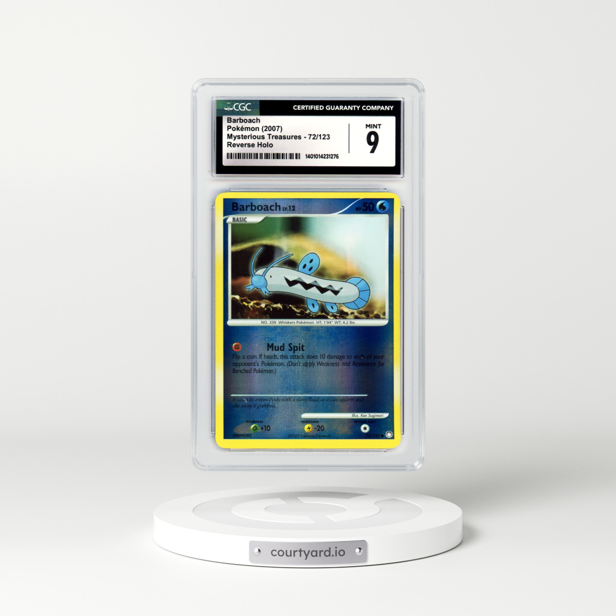 2007 Mysterious Treasures #72 Barboach - Holo (CGC 9 MINT)