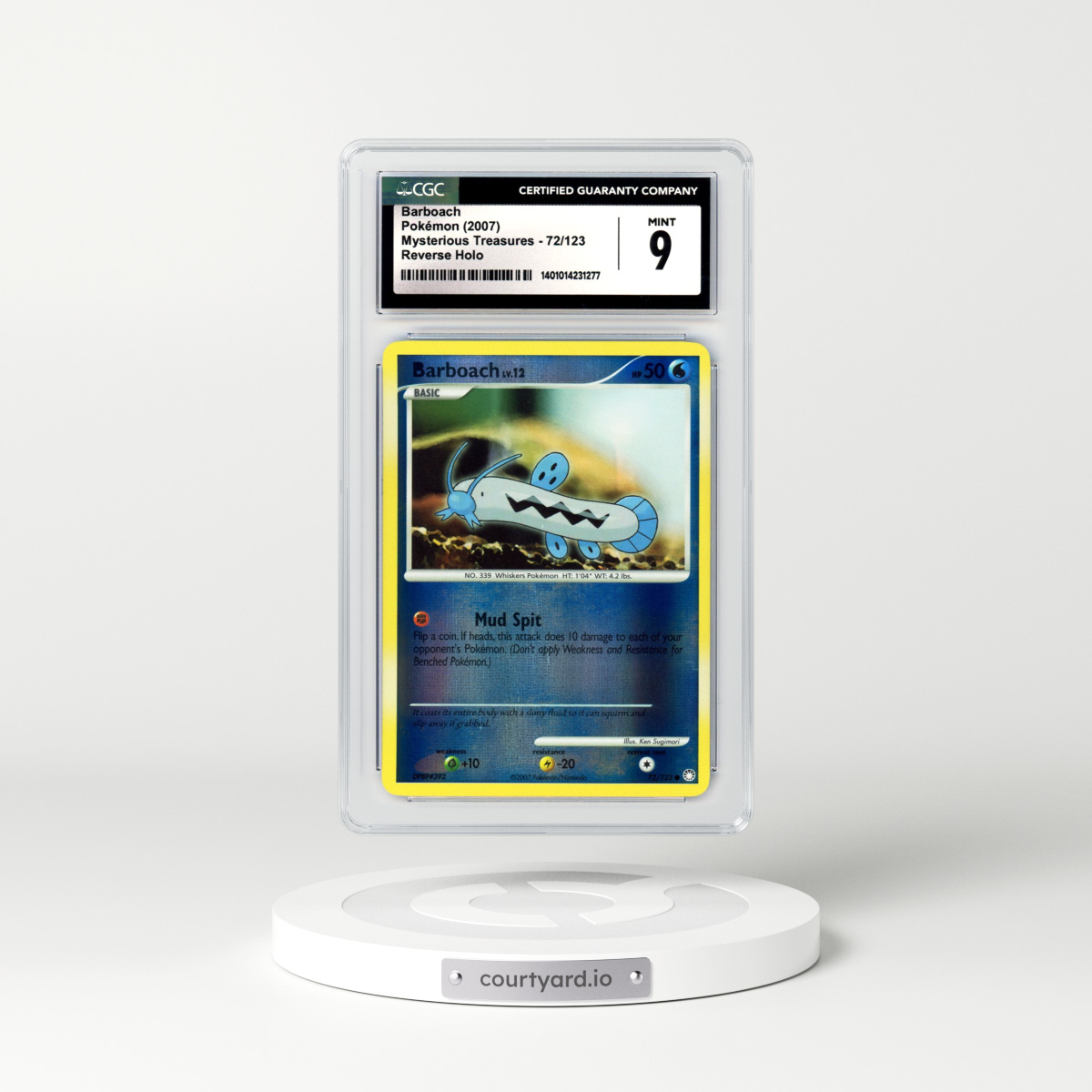 2007 Mysterious Treasures #72 Barboach - Holo (CGC 9 MINT)