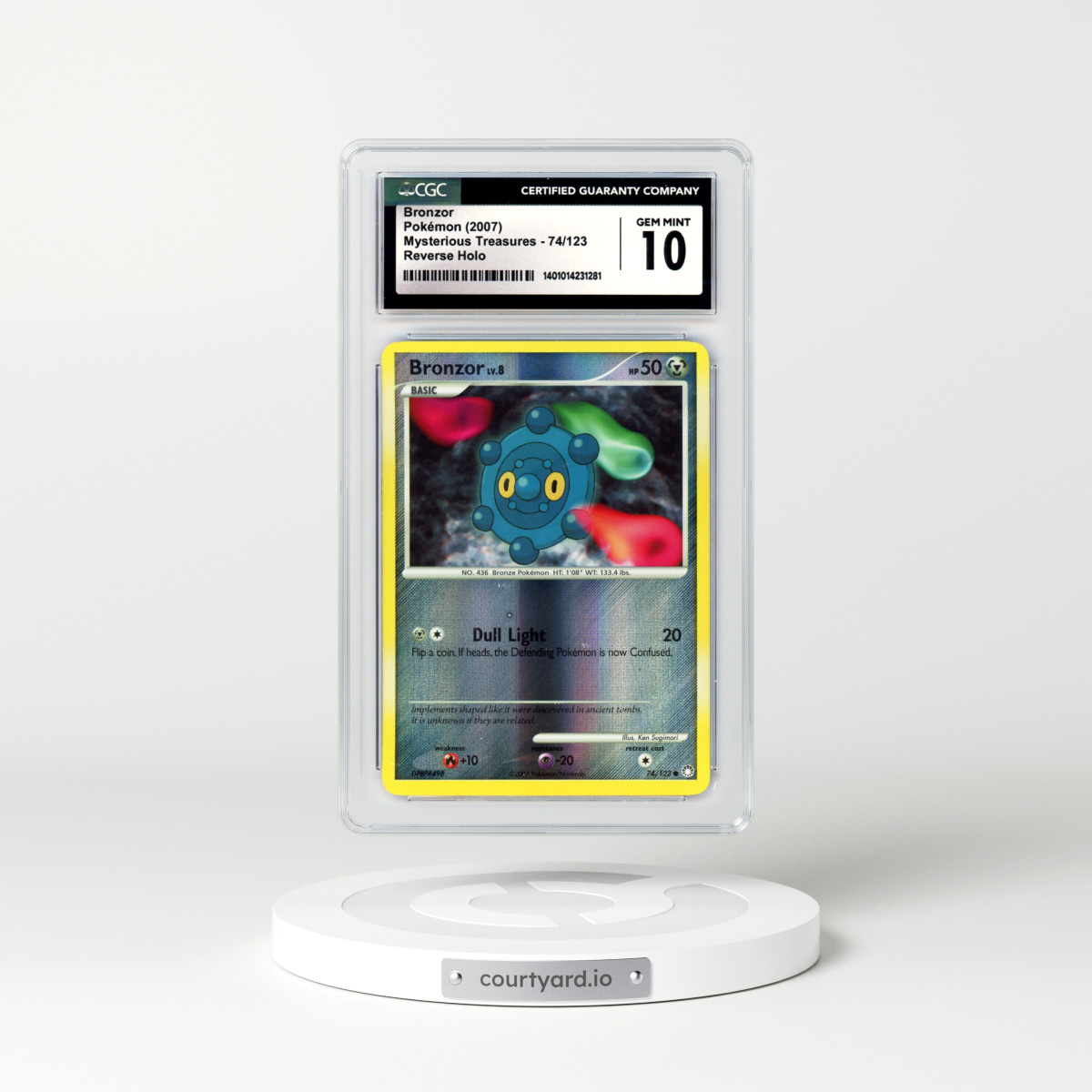 2007 Mysterious Treasures #74 Bronzor - Holo (CGC 10 GEM MINT)