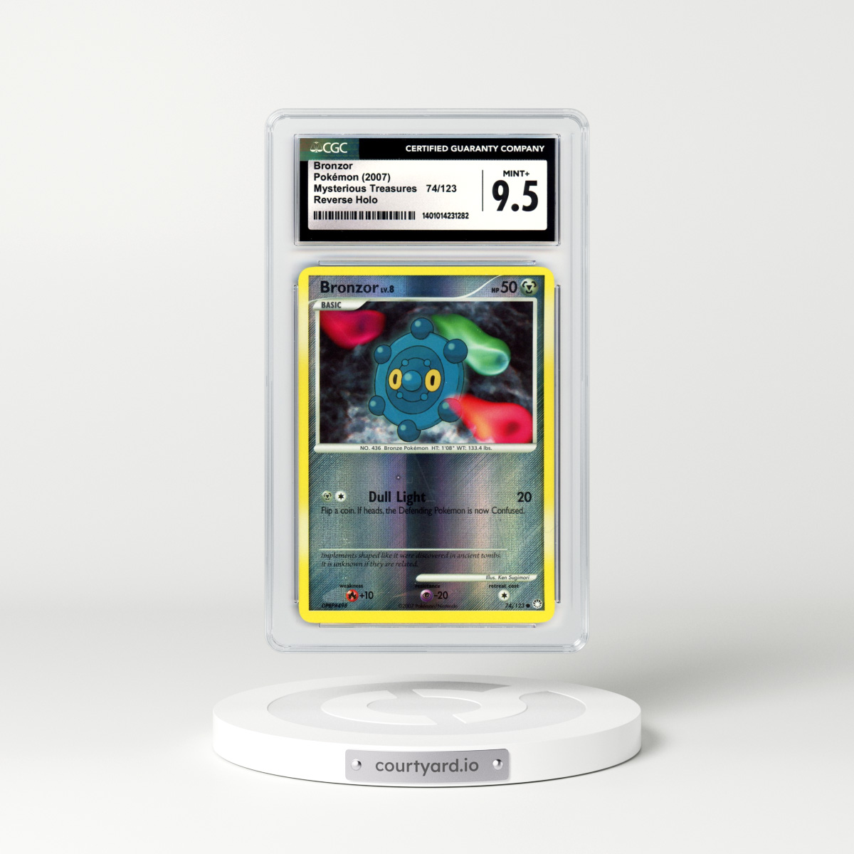 2007 Mysterious Treasures #74 Bronzor - Holo (CGC 9.5 MINT+)