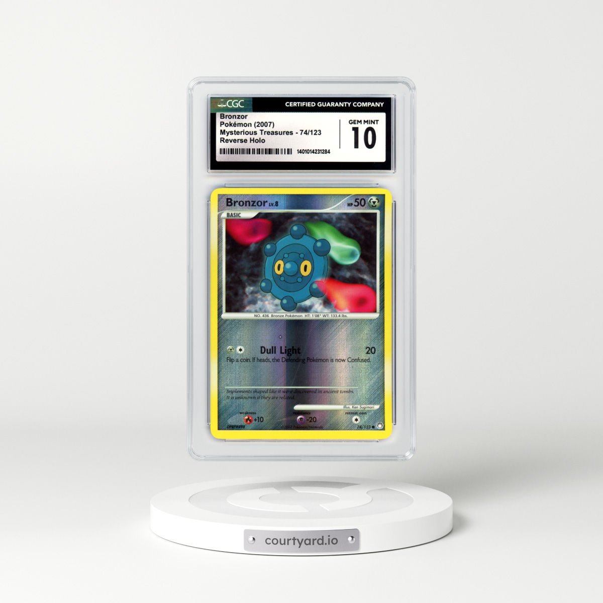 2007 Mysterious Treasures #74 Bronzor - Holo (CGC 10 GEM MINT)