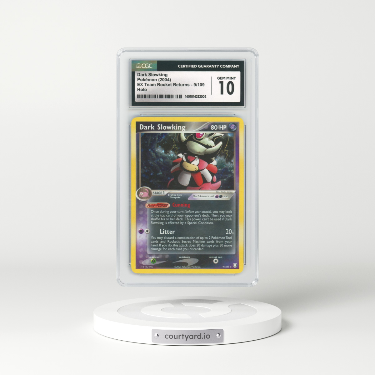 2004 EX Team Rocket Returns #9 Dark Slowking - Holo (CGC 10 GEM MINT)
