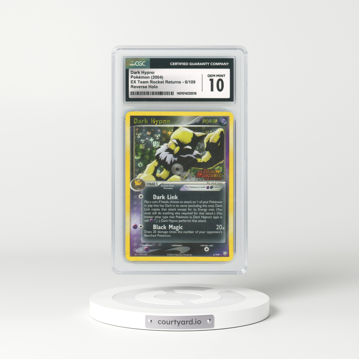 2004 EX Team Rocket Returns #6 Dark Hypno - Holo (CGC 10 GEM MINT)