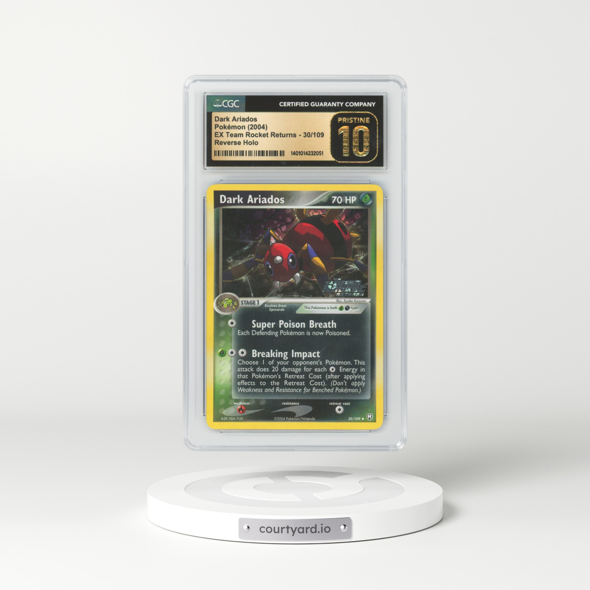 2004 EX Team Rocket Returns #30 Dark Ariados - Holo (CGC 10 PRISTINE)