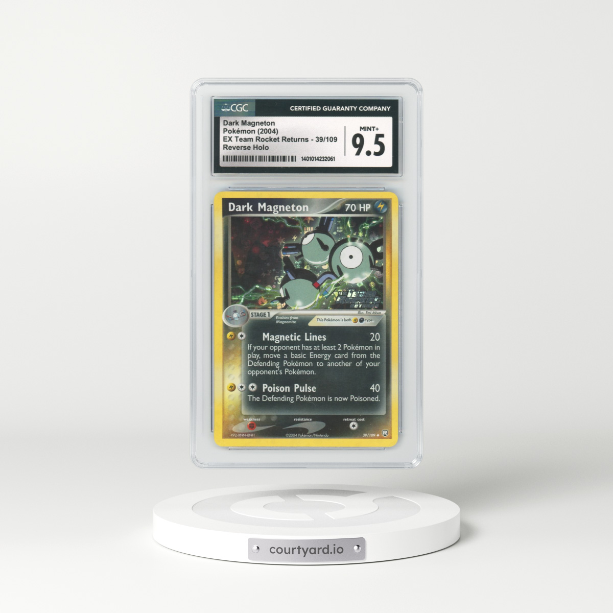 2004 EX Team Rocket Returns #39 Dark Magneton - Holo (CGC 9.5 MINT+)