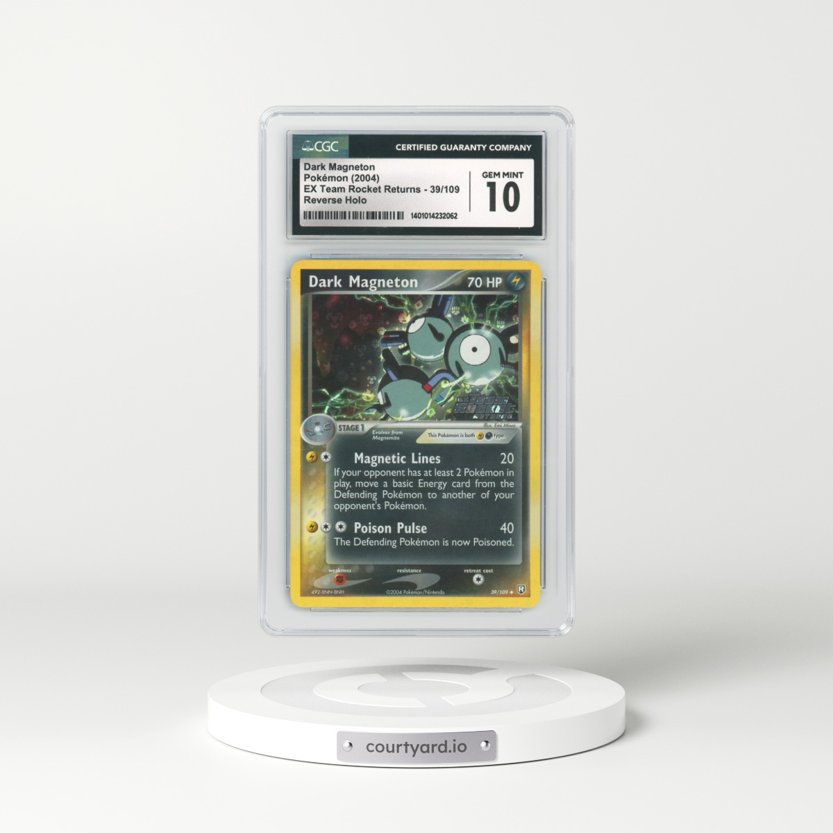 2004 EX Team Rocket Returns #39 Dark Magneton - Holo (CGC 10 GEM MINT)
