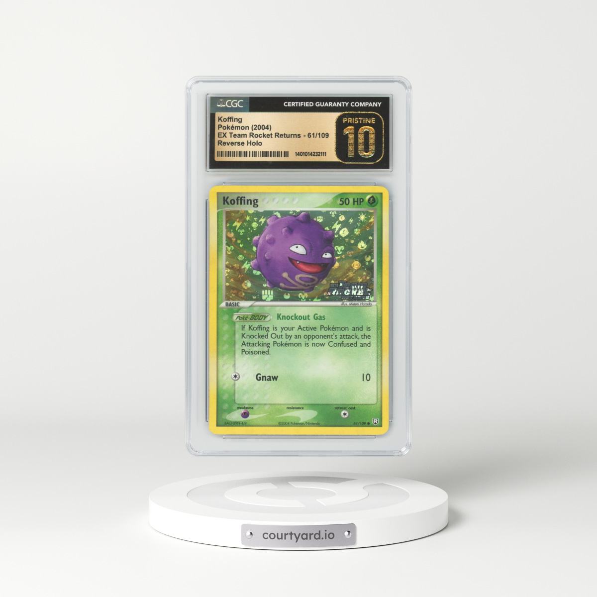 2004 EX Team Rocket Returns #61 Koffing - Holo (CGC 10 PRISTINE)