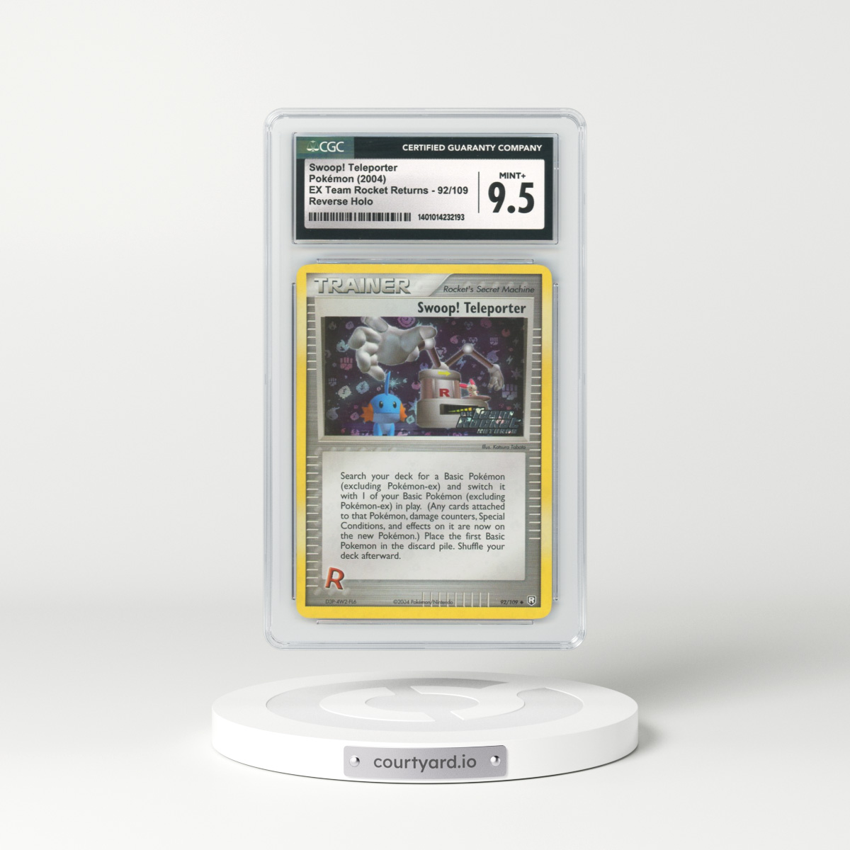 2004 EX Team Rocket Returns #92 Swoop! Teleporter - Holo (CGC 9.5 MINT+)