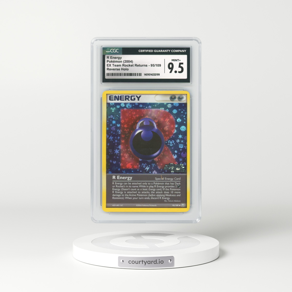 2004 EX Team Rocket Returns #95 R Energy - Holo (CGC 9.5 MINT+)