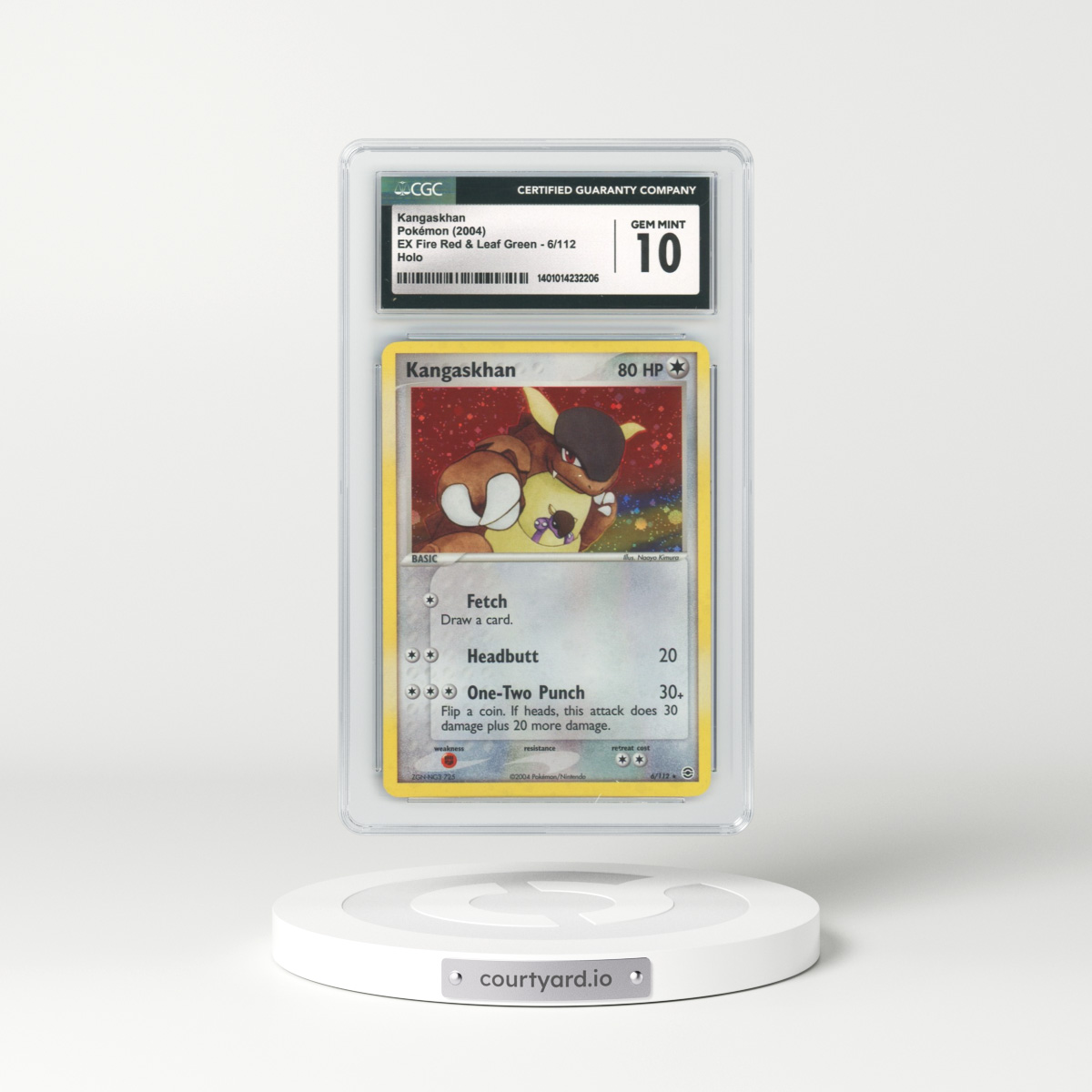 2004 EX FireRed & LeafGreen #6 Kangaskhan - Holo (CGC 10 GEM MINT)
