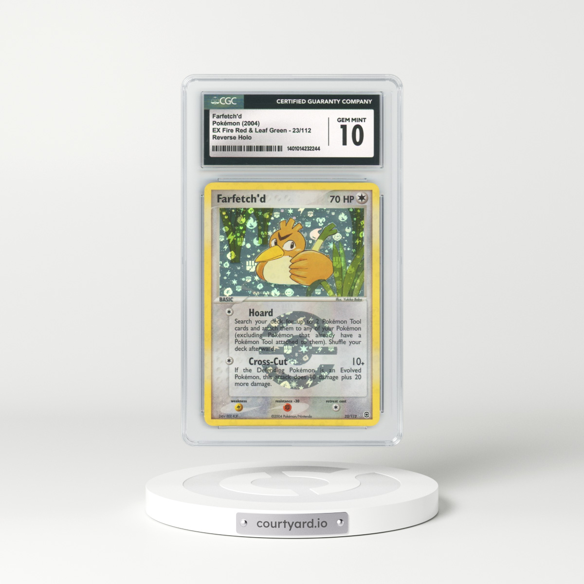 2004 EX FireRed & LeafGreen #23 Farfetch'd - Holo (CGC 10 GEM MINT)