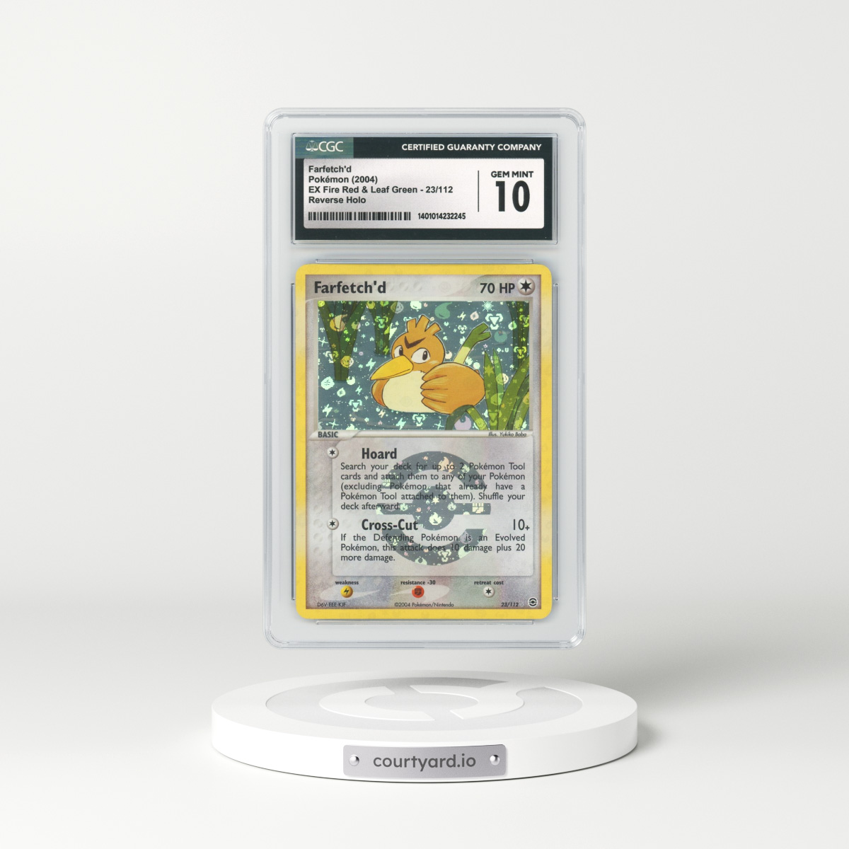2004 EX FireRed & LeafGreen #23 Farfetch'd - Holo (CGC 10 GEM MINT)
