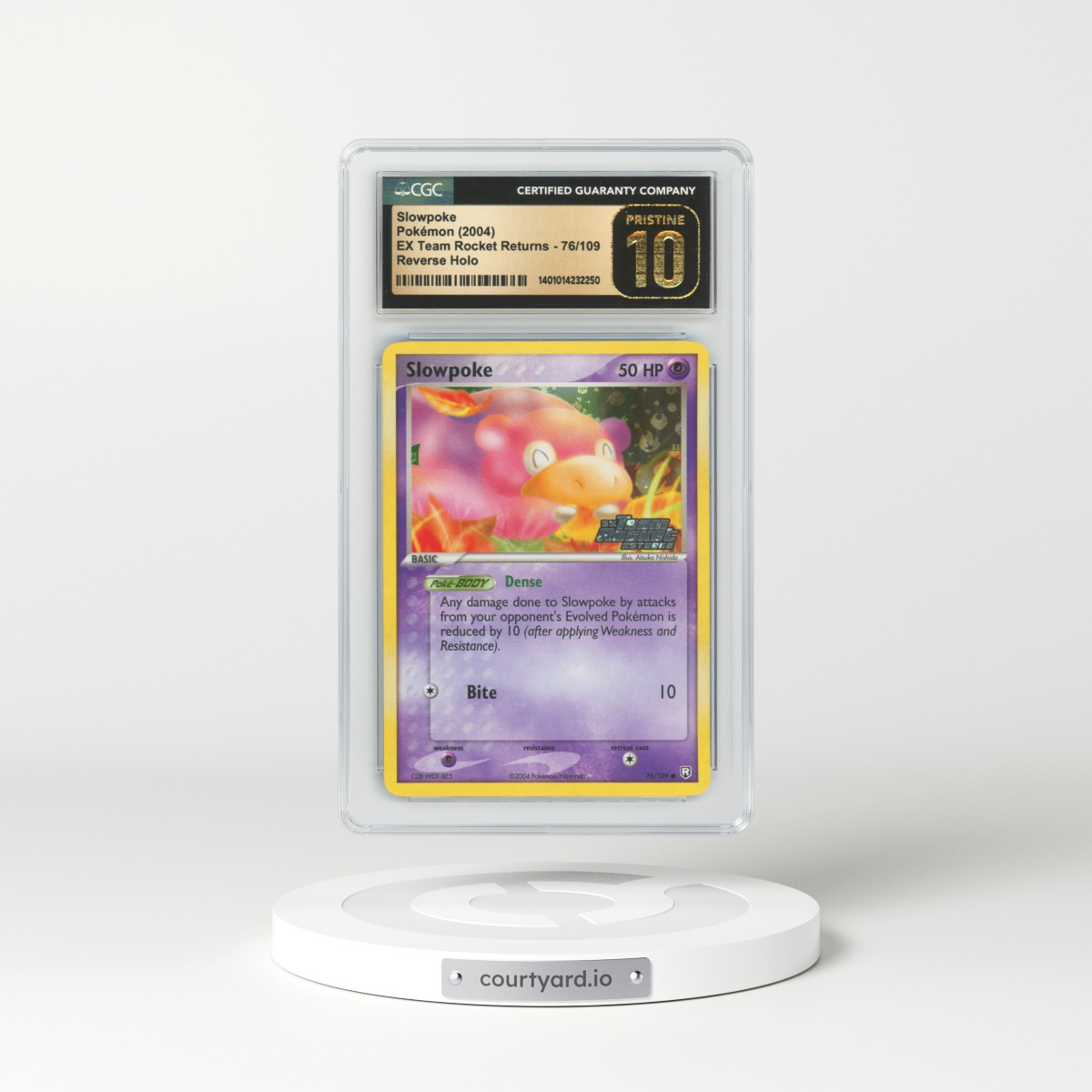 2004 EX Team Rocket Returns #76 Slowpoke - Holo (CGC 10 PRISTINE)