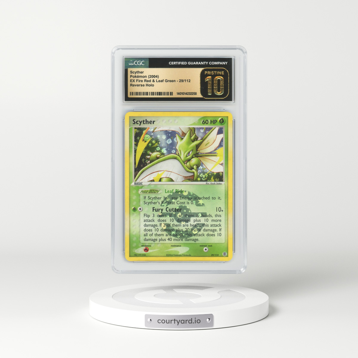 2004 EX FireRed & LeafGreen #29 Scyther - Holo (CGC 10 PRISTINE)