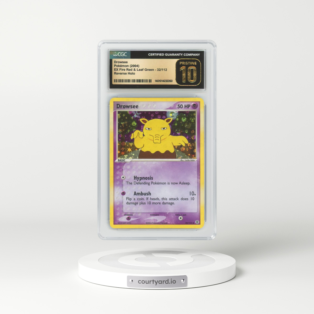 2004 EX FireRed & LeafGreen #32 Drowsee - Holo (CGC 10 PRISTINE)