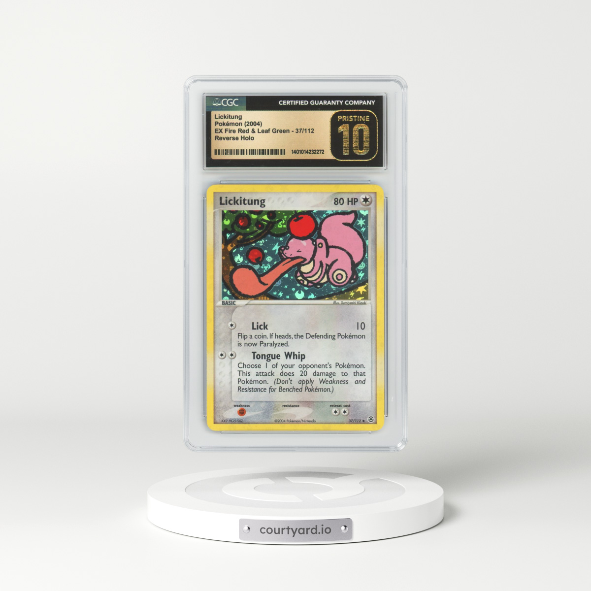 2004 EX FireRed & LeafGreen #37 Lickitung - Holo (CGC 10 PRISTINE)