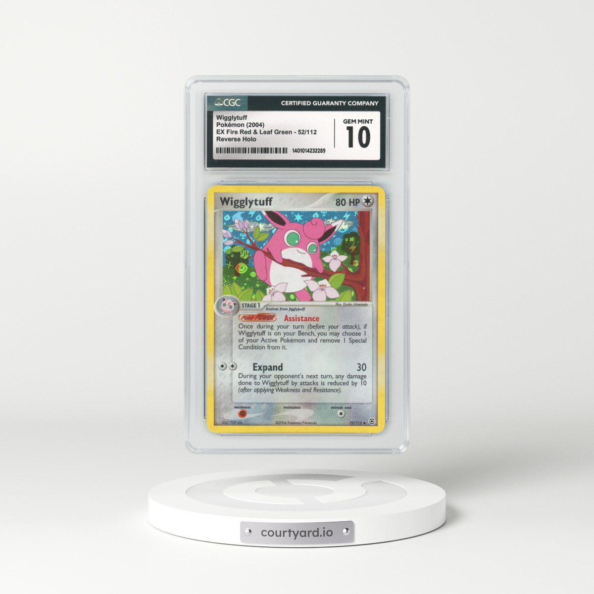 2004 EX FireRed & LeafGreen #52 Wigglytuff - Holo (CGC 10 GEM MINT)